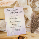 Deux Coeurs Un Voyage Simple Faire-part de mariage