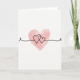 Deux cœurs une carte d'amour