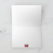 Deux coeurs une carte de voeux d'amour (Intérieur)