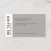 Deux collies frontalières Carte de visite d'entraî (Dos)