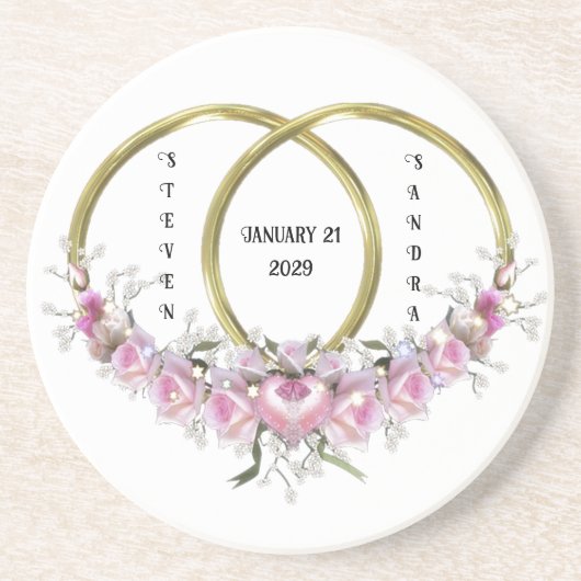 Deux comme un Dessous de verre Mariage (Devant)