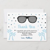 Deux Cool Garçon été Anniversaire Merci (Devant)