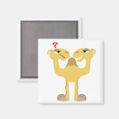 Deux côtés du même aimant de dessin animé Camel (Recto/Verso)