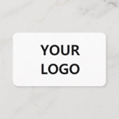 Deux couleurs Cartes de visite avec logo personnal (Dos)