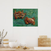 Deux crabes de Vincent van Gogh Poster (Cuisine)