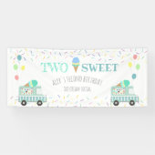 Deux crème glacée douce bannière d'anniversaire so (Horizontal)