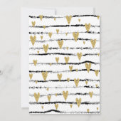 Deux cygnes amoureux blanc nuptiale invitation (Dos)