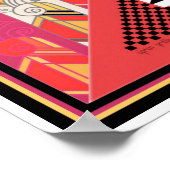 Deux dames avec un chien Poster Art Déco 12 x 12 (Coin)