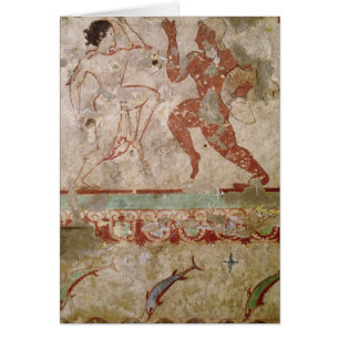 Deux danseurs et dauphins