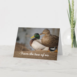 Deux de nous carte de Noël