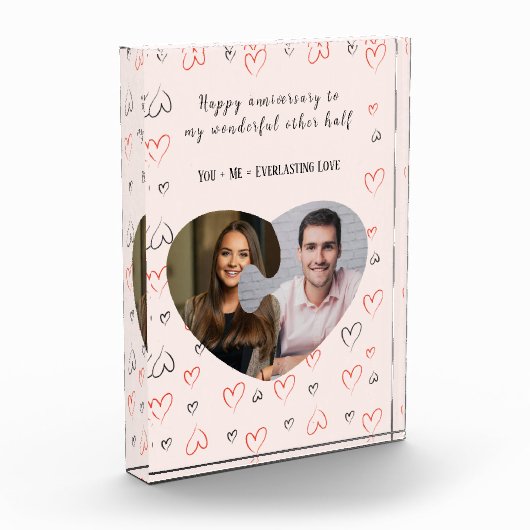 Deux demi d'un seul bloc photo pour l'anniversaire (Gauche)