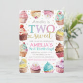 Deux Douces Invitation, Invitation Cupcake (Debout devant)