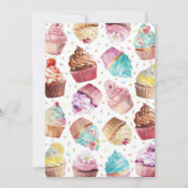 Deux Douces Invitation, Invitation Cupcake (Dos)
