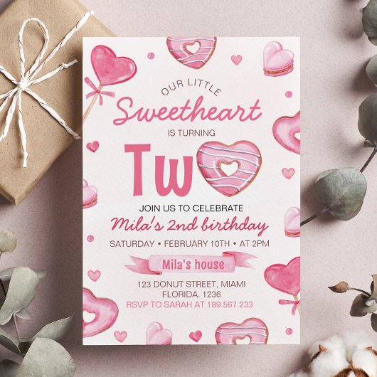 Deux Douces Invitations d'Anniversaire