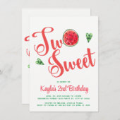 Deux douces invitations pour le deuxième anniversa (Devant / Derrière)