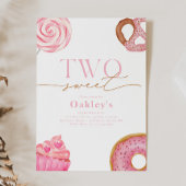 Deux doux 2e anniversaire Invitation