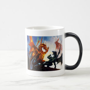 Deux dragons sur une tasse