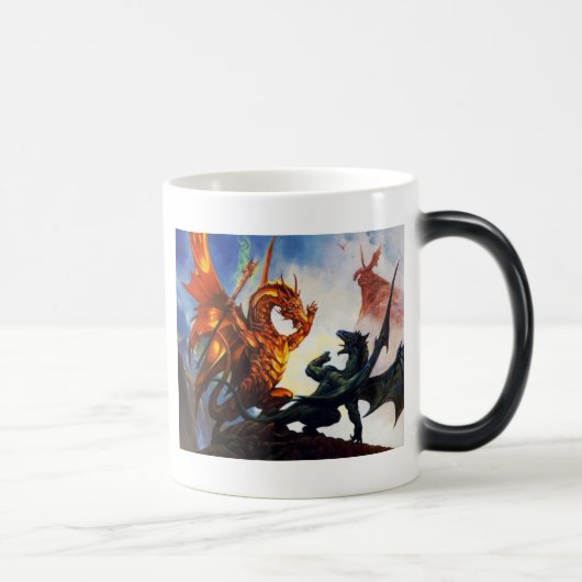 Deux dragons sur une tasse (Droite)