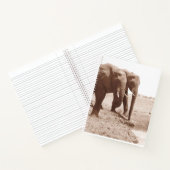 Deux Elephant Spiral Carnet College Règle (Intérieur)