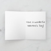 Deux éléphants avec ballons Carte Saint Valentin (Intérieur)