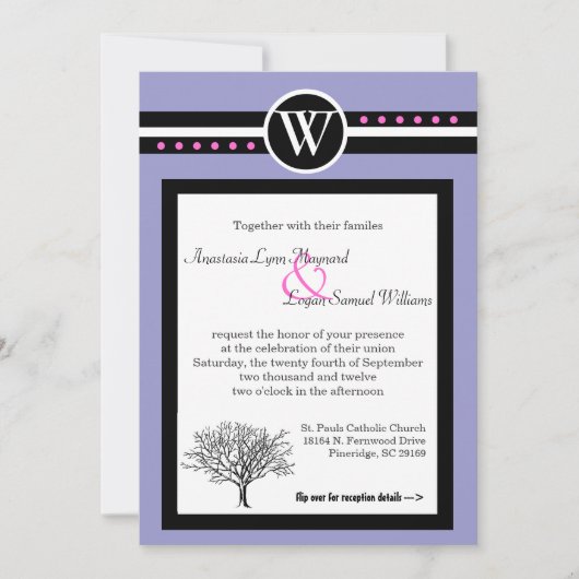 DEUX EN UN MARIAGE CÉRÉMONIE ET INVITATION À LA RÉ (Devant)