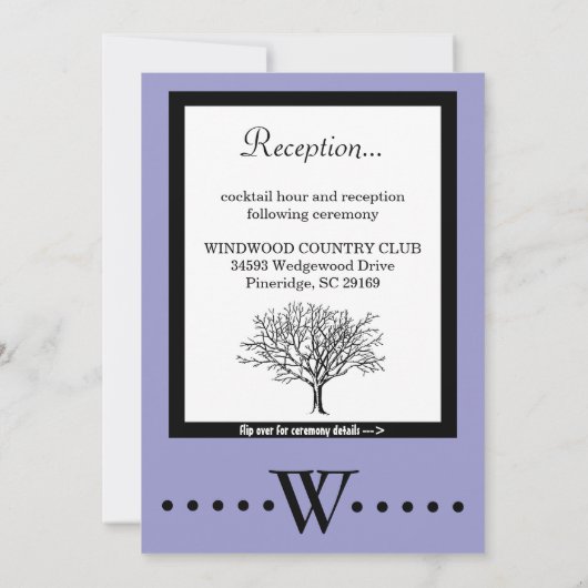 DEUX EN UN MARIAGE CÉRÉMONIE ET INVITATION À LA RÉ (Dos)