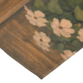 Deux Enfants avec Chiot Endormi Nappe Rustique (Angle)