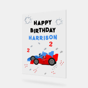 Deux Enfants de 2e anniversaire Rapide Racing Cars