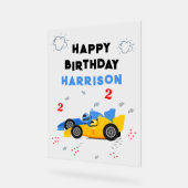 Deux Enfants de 2e anniversaire Rapide Racing Cars (Angle)