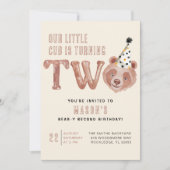 Deux et deux fois plus mignon Invitation du 2e ann (Devant)