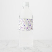 Deux Étiquettes Wild 2e Birthday Water Bottle (Dos)