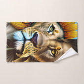 Deux facettes du triptyque de l'amour (Serviette à main)