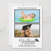 Deux Faire-part de graduation photo et Invitation  (Devant)