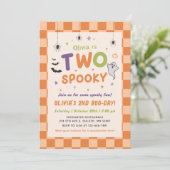 Deux fantômes de Halloween effrayants Invitation d (Debout devant)