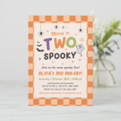 Deux fantômes de Halloween effrayants Invitation d (Debout devant)