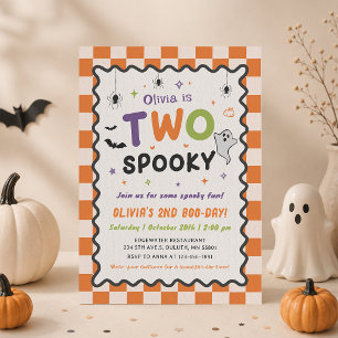 Deux fantômes de Halloween effrayants Invitation d