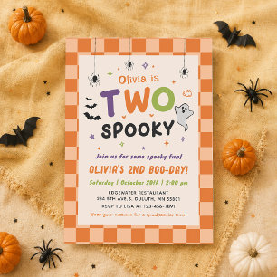 Deux fantômes de Halloween effrayants Invitation d