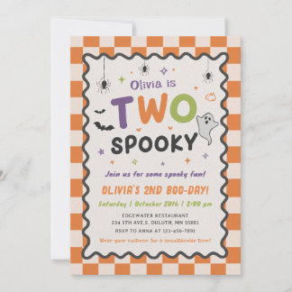 Deux fantômes de Halloween effrayants Invitation d