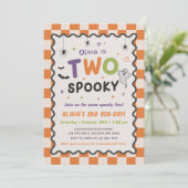 Deux fantômes de Halloween effrayants Invitation d (Debout devant)