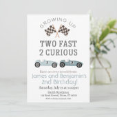 Deux Fast 2 Curieux Invitation Anniversaire (Debout devant)