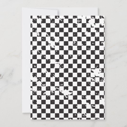 Deux Fast Race Car 2e Anniversaire Fête Invitation (Dos)