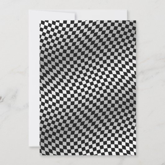 Deux Fast Race Car 2e Invitation Anniversaire (Dos)