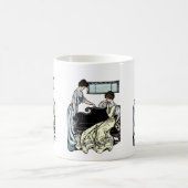 Deux femmes en robe longue Mug café (Centre)