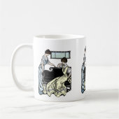 Deux femmes en robe longue Mug café (Gauche)