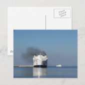 Deux ferrys en Grèce Carte postale (Devant / Derrière)