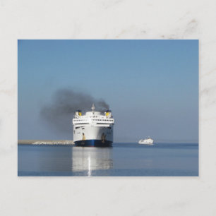 Deux ferrys en Grèce Carte postale