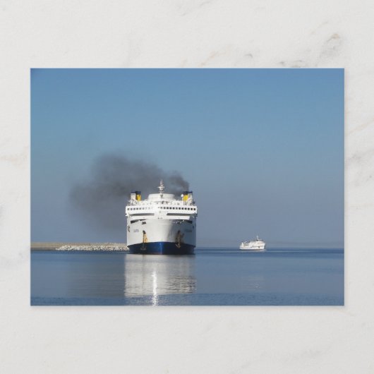 Deux ferrys en Grèce Carte postale (Devant)