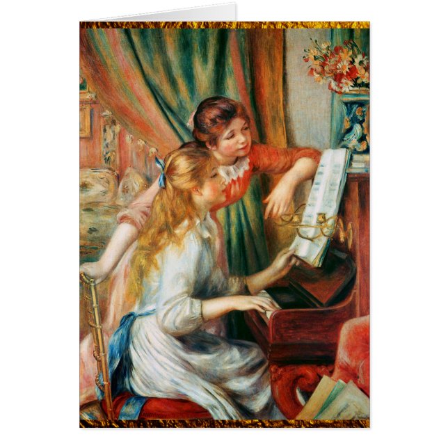 Deux filles au piano par Renoir (Devant)