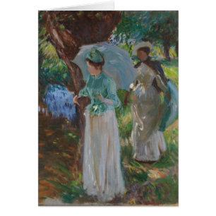 Deux filles avec des parasols