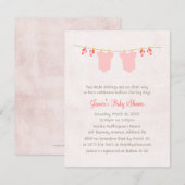 Deux Filles De Bébé Belle Douche Invitations (Devant / Derrière)